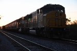 Tied down eastbound manifest waits in the siding